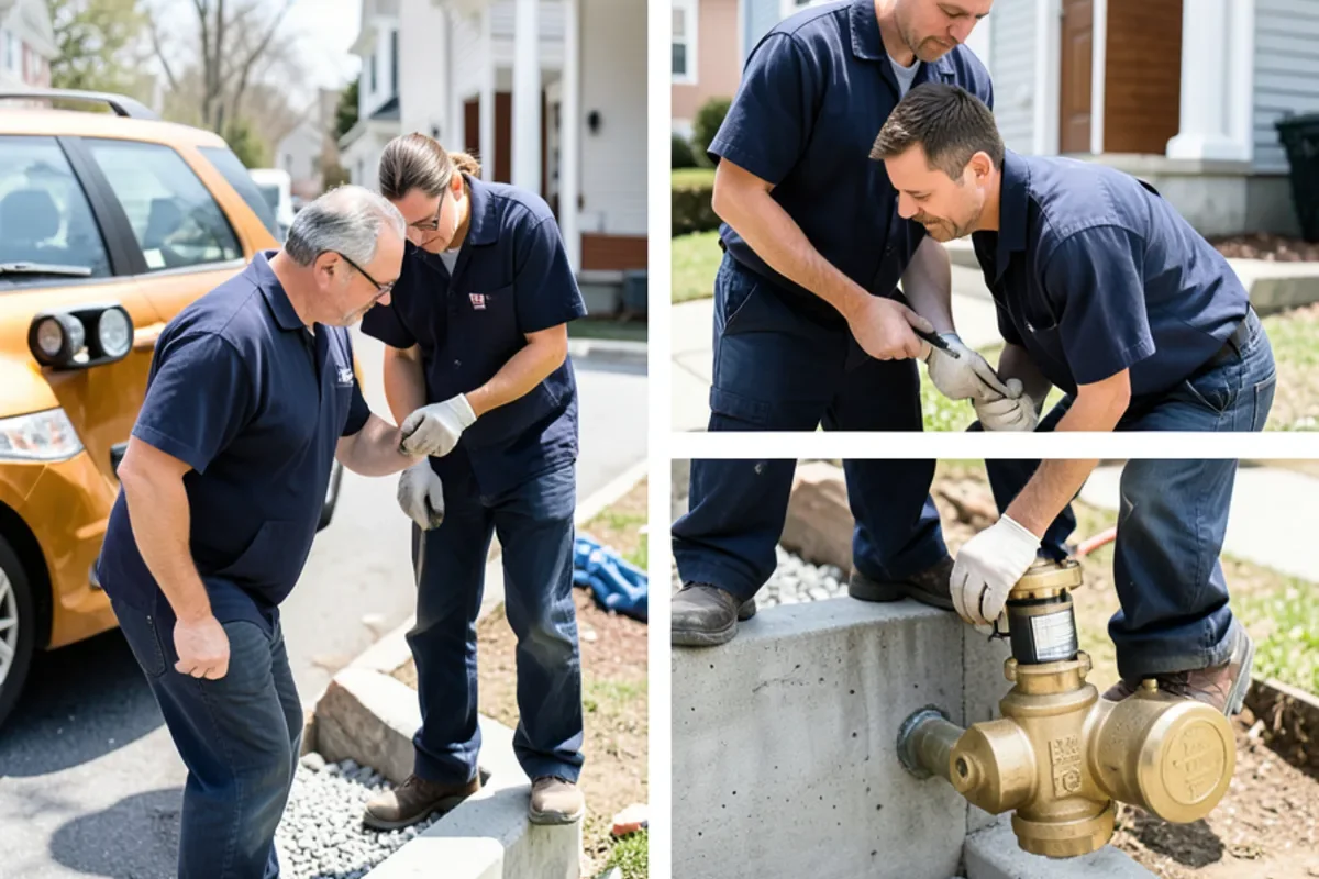 water meter main shutoff during water mitigation in Baltimore MD