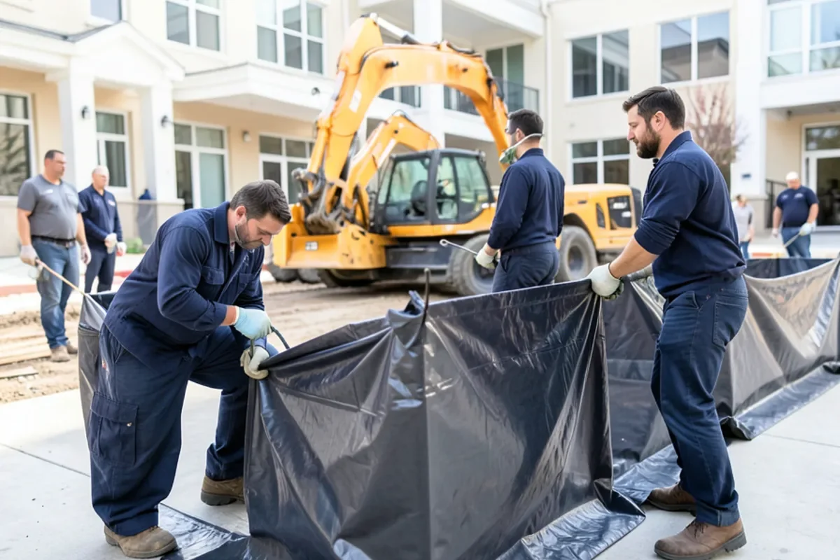 tenant suite containment during water mitigation in Baltimore MD