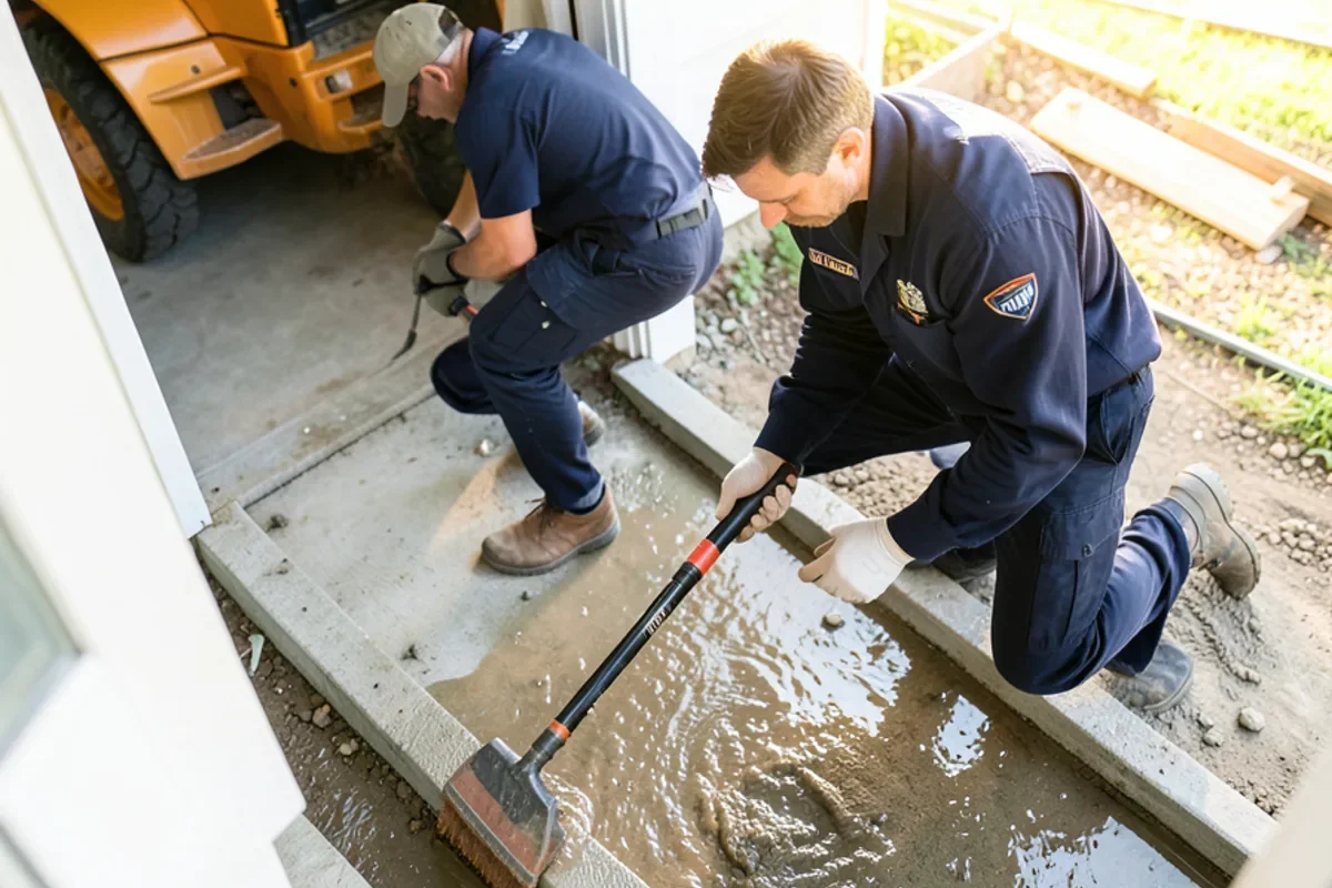 sparrows point slab extraction during water mitigation in Baltimore MD