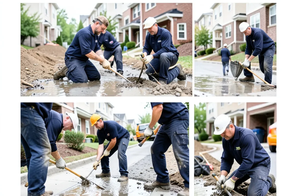 multi unit vertical cascade during water mitigation in Baltimore MD