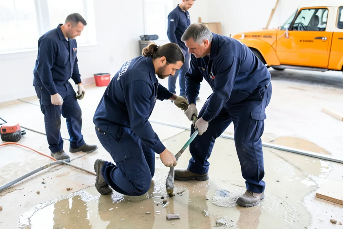unnoticed rental pipe burst during water mitigation in Baltimore MD