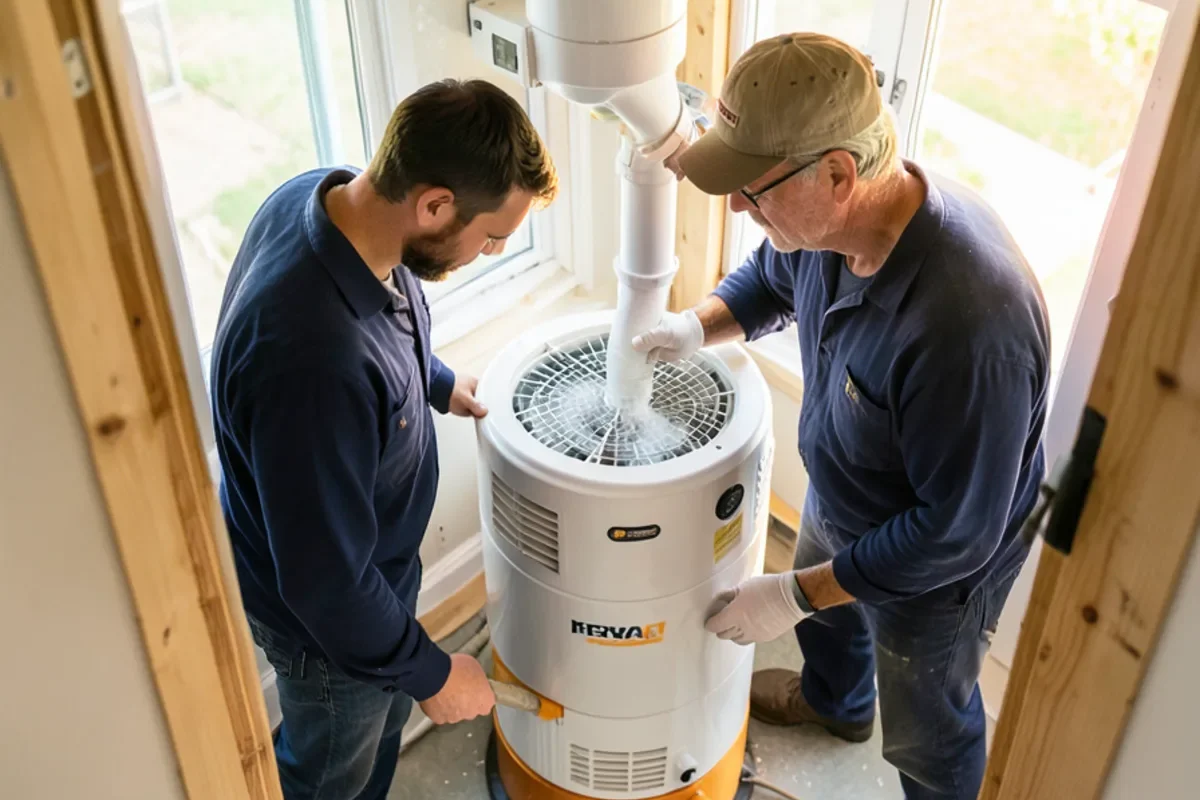 negative air hepa scrubber during water mitigation in Baltimore MD